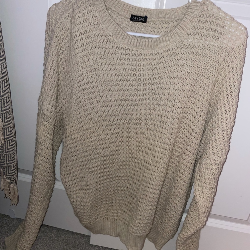 oversized knit sweater